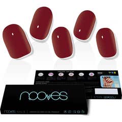 Nooves Midnight Rain Premium Luxe Solid Lámina Uñas Rojo 20uds