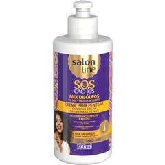 Salon Line SOS Cachos Crema Peinar Mezcla de Aceites 300ml