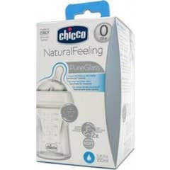 Biberon Cristal T Silicone Chicco Natural Feeling 150ml