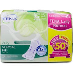 Tena Discreet Compresa Absorbente Orina Ligera Normal 24 + 12 uds