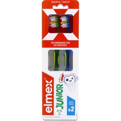Elmex Junior Anti-Cavity Toothbrush 6-12 Years Blue Green 2 pcs