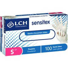 Sensitex Latexhandschuhe mit Puder Größe S 100 Stück