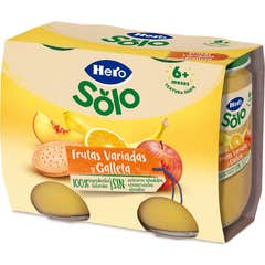 Hero Merienda Frutas Variadas y Galleta 2x190 g