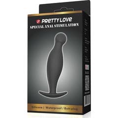 Pretty Love Anal Plug Silicone 11.7 Cm Nero 1pc