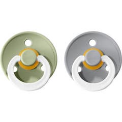 Bibs Pack Chupetas Látex Noite 0-6m Sage Cloud T1 2 Unidades