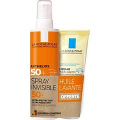 La Roche Posay Anthelios Spray Invisible SPF50 200ml + Lipikar Huile Lavante AP+ 100ml
