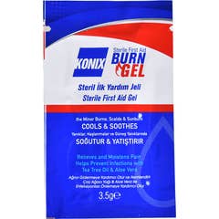 Konix Gel Para Quemados Estéril First Aid Burn Gel 100 Sobres