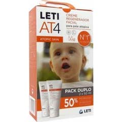 Leti AT4 crema facial 2x50 ml