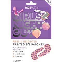 FaceFacts Girls Night Out Printed Eye Patches 2x6ml