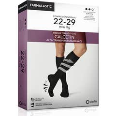 Farmalastic antibacterial stocking normal comp. T-large black