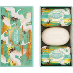 Portus Cale White Crane Set Sabonetes 3x150g
