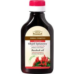 Green Pharmacy Aceite Capilar De Bardana Con Pimienta Roja 100ml Green Pharmacy,