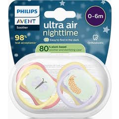 Philips Avent Ultra Air Nighttime Mariposa Gusano 0-6M 2uds