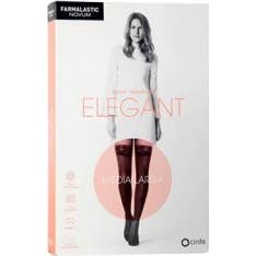 Farmalastic Novum Elegante calza lunga (A-F) a compressione leggera color caviale T-3 1 pz