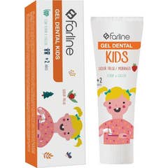 Farline Tandgel Kids +2 Jaar Aardbei 75 ml