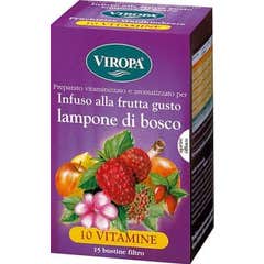 Viropa 10 Vitaminas Sabor Frambuesa del Bosque 15 Sobres
