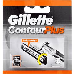 Gillette Contour Plus Recambio Maquinilla de Afeitar 5uds