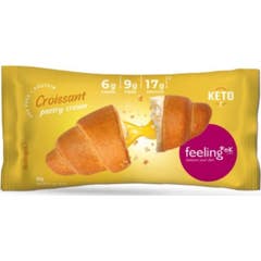 Feeling Ok Croissant Proteína Relleno Crema Pastelera 65g