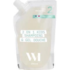 WhatMatters 2 en 1 Kids Champú Gel Ducha Bio Recarga 190ml