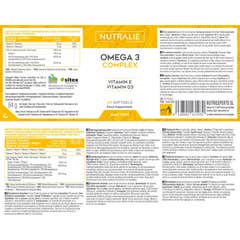 Nutralie Omega 3 Complex 2000mg EPA DHA + Vit E y D 60softgels