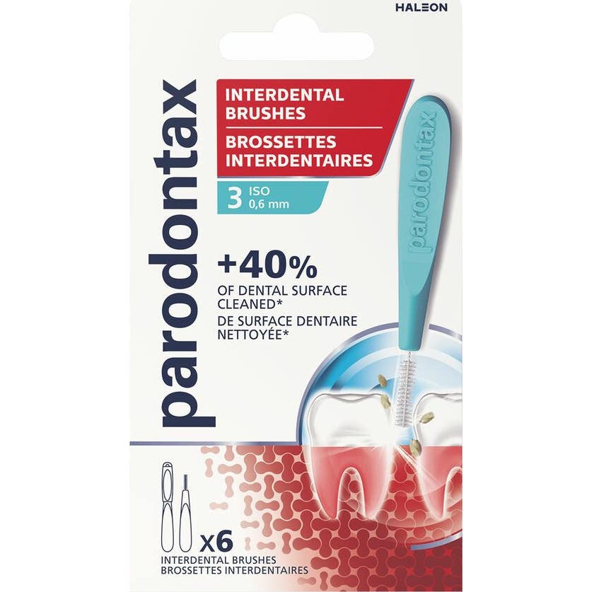 Parodontax Cepillo Interdental 0,6mm T3 6uds