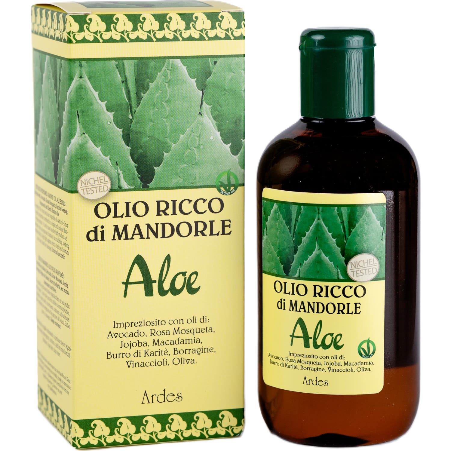 Ardes Cosmetici Aceite Rico de Almendras Aloe Vera 250 ml