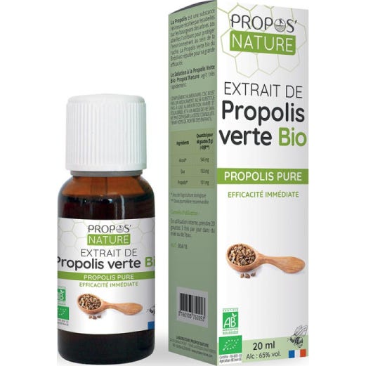 'Propos''Nature Extracto de Própolis Verde Bio Hidroalcohólico 20 ml'