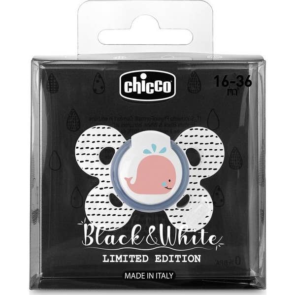 Chicco Physioforma Comfort Chupete Silicona Black & White 1 ud