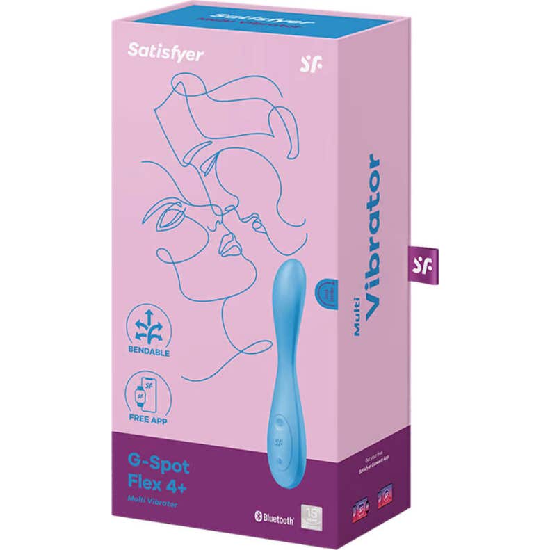 Satisfyer G Spot Flex 4+ Multi Vibrador Azul 1ud