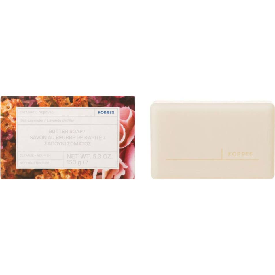 Korres Jabón Limpiador Suave en Barra Lavanda Marina 150g