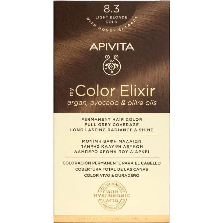 Apivita Tinte 8.3 Rubio Claro Dorado 140 ml