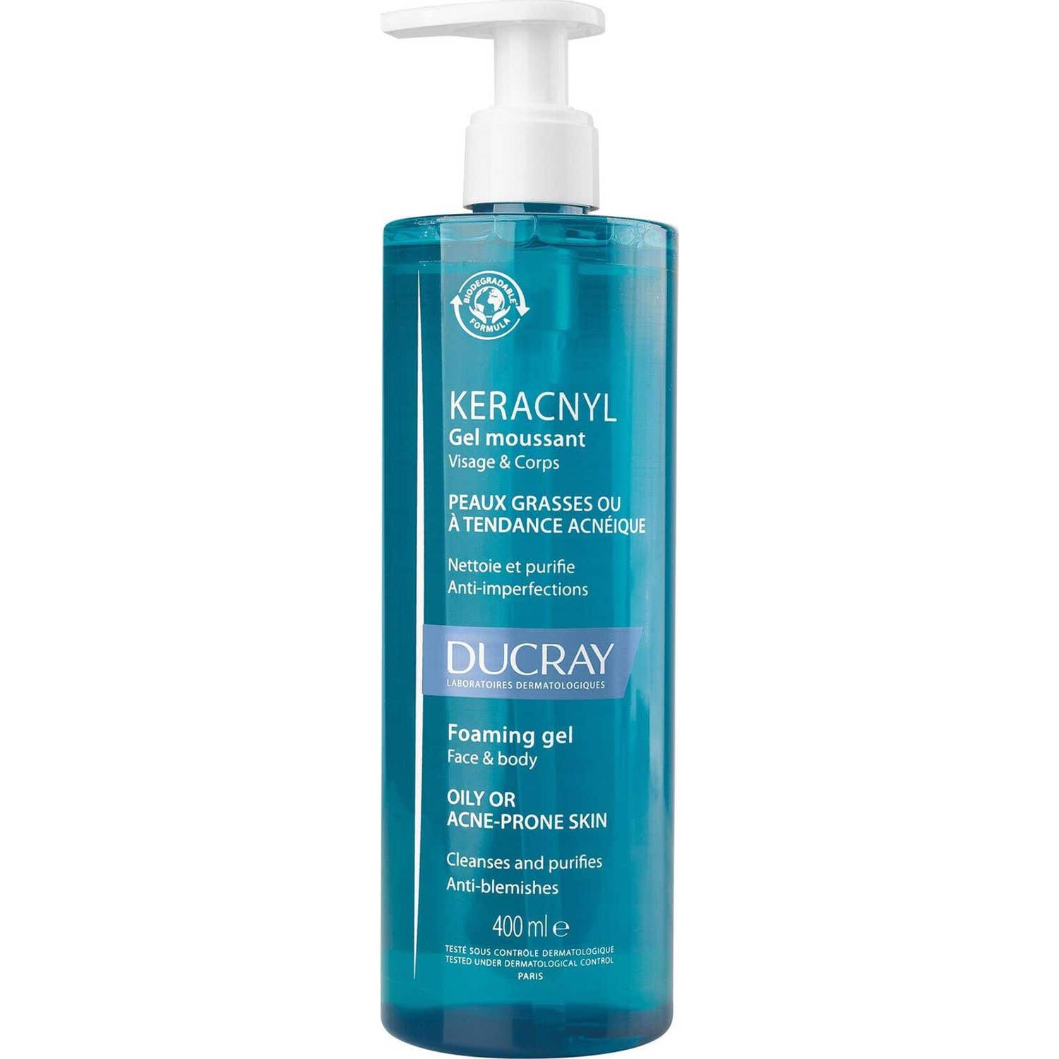 Ducray Keracnyl Gel Limpiador 400ml