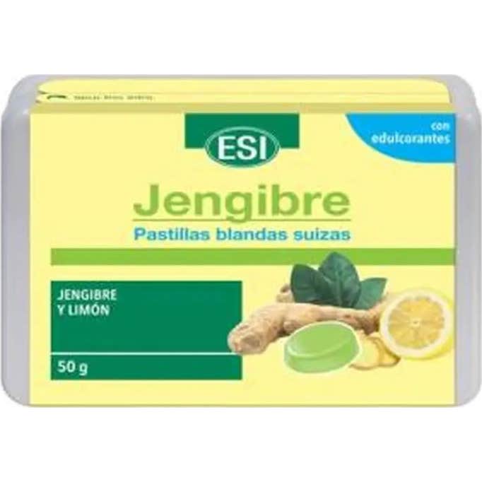 Esi Pastillas Blandas Suizas de Jengibre y Limón 50g