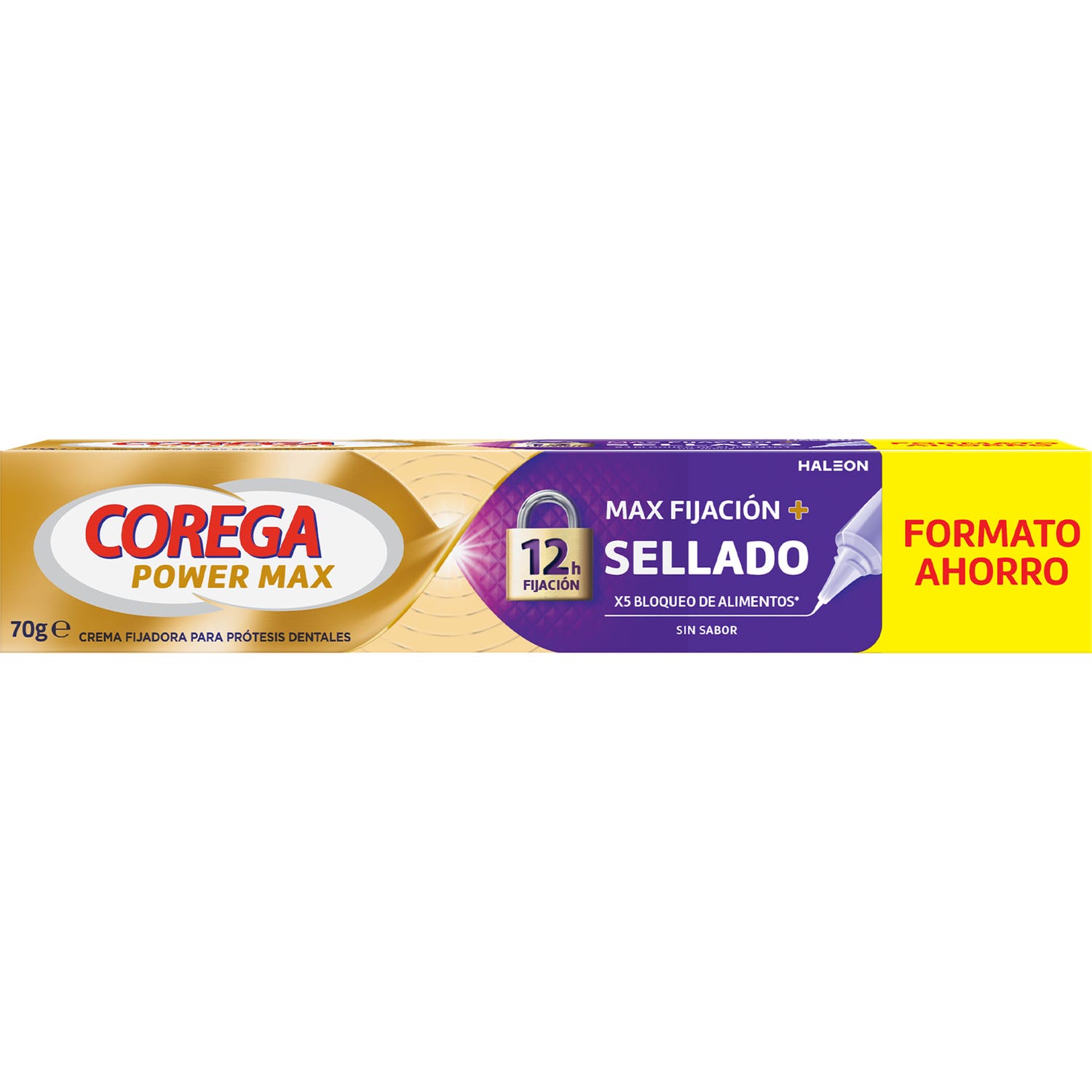 Corega Power Max Fijación + Sellado Sin Sabor 70g