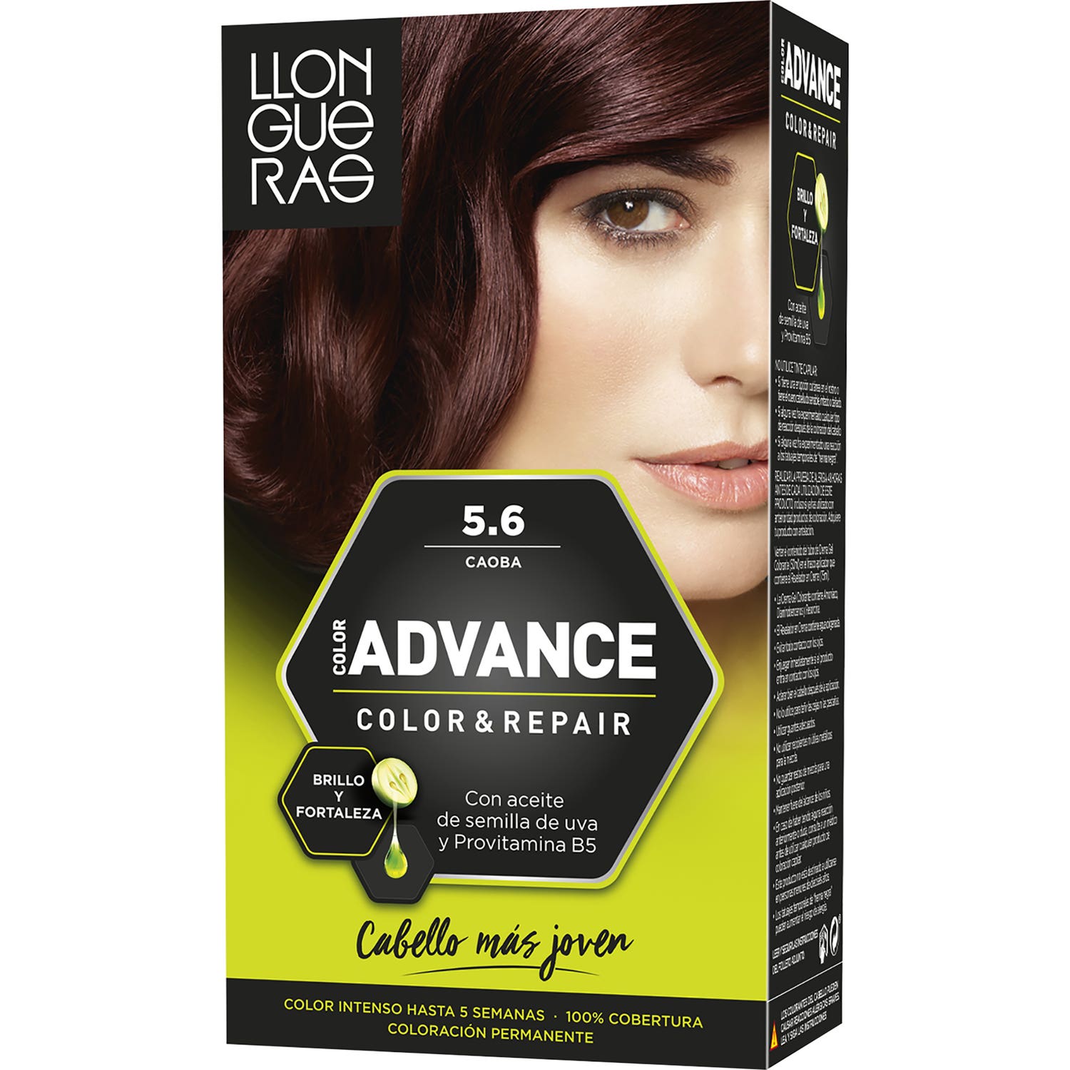 Llongueras Color Advance Tinte de Cabello N5.6 Caoba1ud