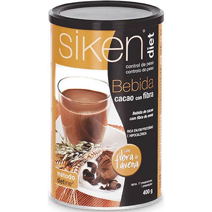 Siken 5 X Bebida De Cacao Con Fibra 400 Gr - Imagen 2