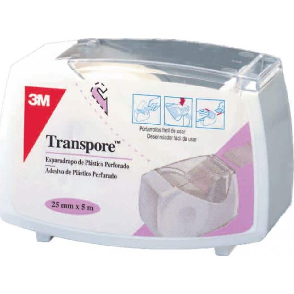 Transpore Esparadrapo de plástico microperforado 5mx2,5cm