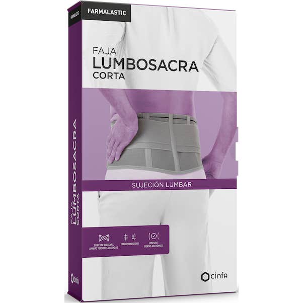 Farmalastic faja lumbar doble refuerzo T2 1 ud