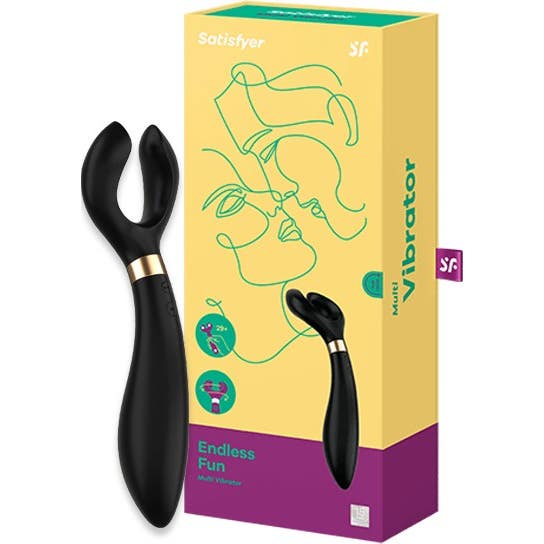 Satisfyer Endless Fun Vibrador Parejas Negro 1ud