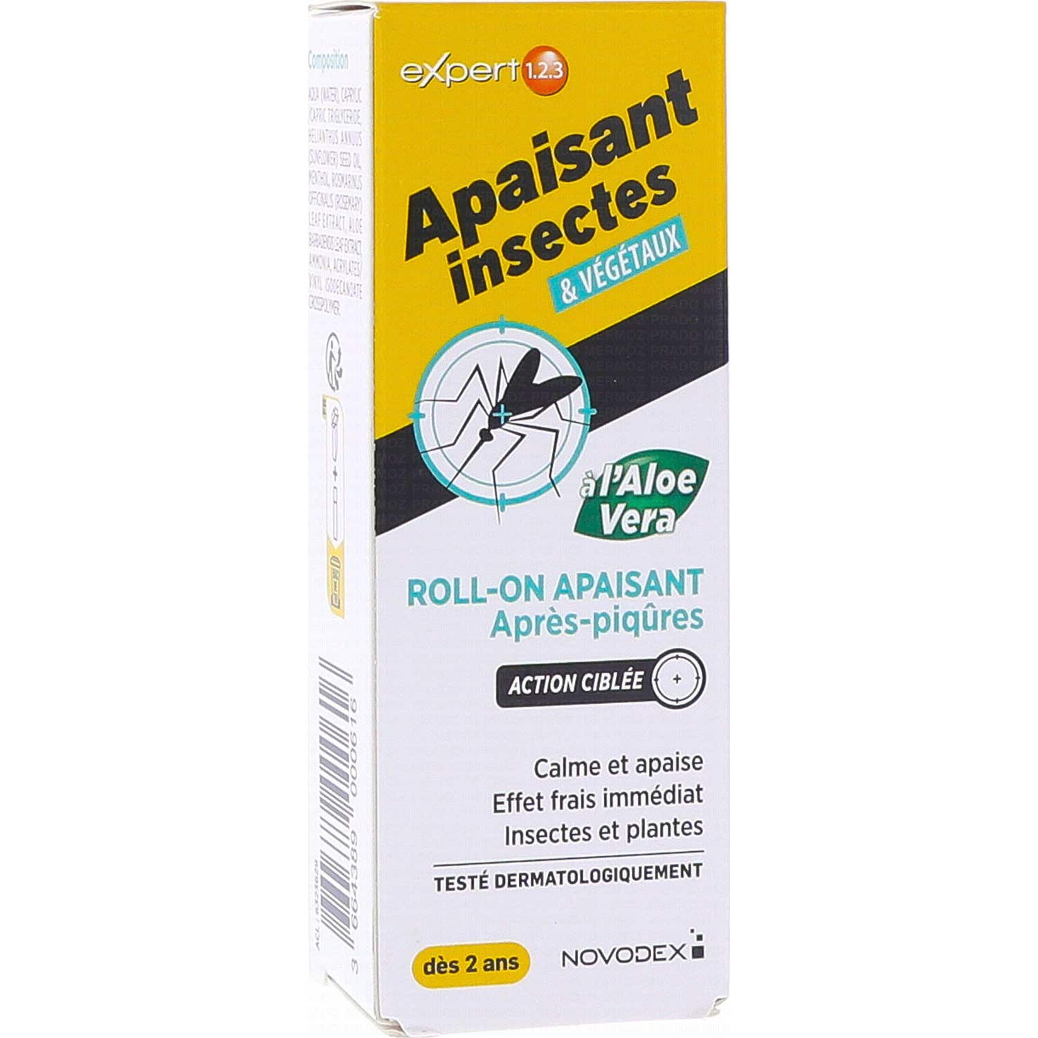 Novodex Expert Roll-On Apaisant Après Piqûres 10ml