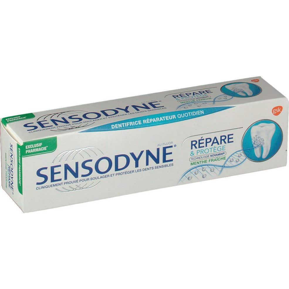 Sensodyne Rapre Et Protge Tiene Tubo Fresco de Menta de 75 Ml
