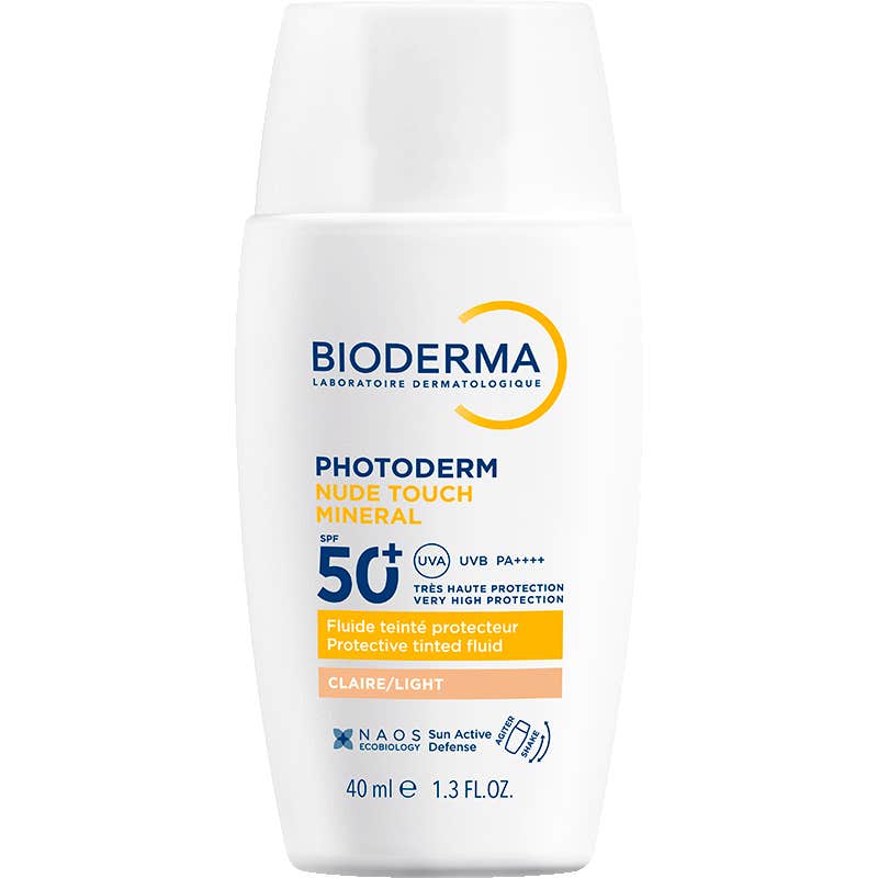 Bioderma Photoderm NUDE Touch Mineral SPF50+ Claro 40 ml