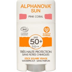 Alphanova Sun Bio Stick Facial SPF50+ Color Rosa 12g