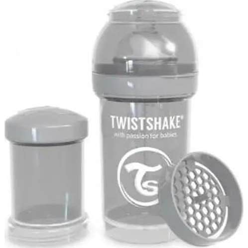 Twistshake Gris Biberón Pastel 180Ml 1Ud
