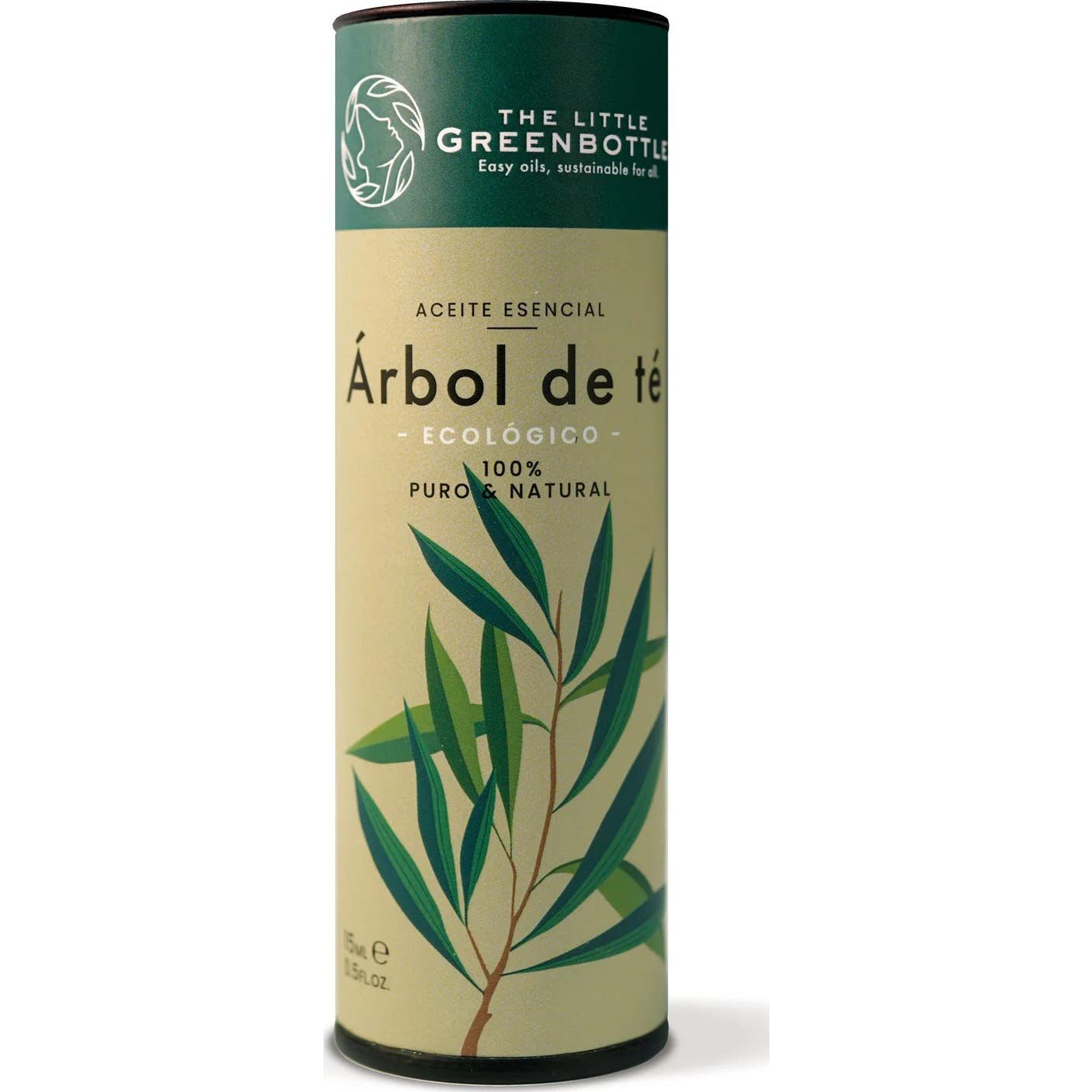 The Little Green Bottle Aceite Esencial Puro de Árbol de Té 15ml