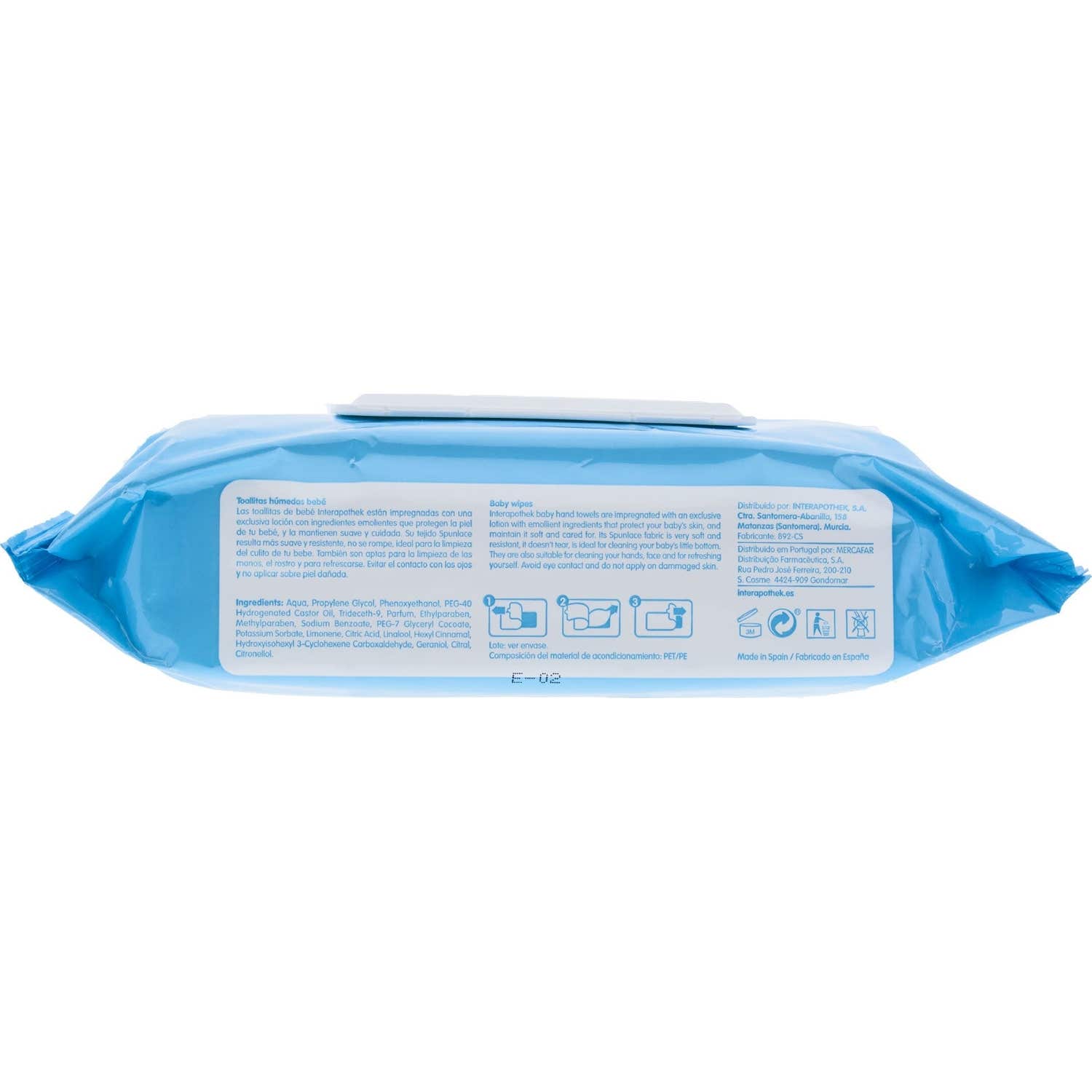 Interapothek toallitas húmedas 72uds