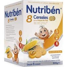 Nutriben Papilla 8 Cereales Toque De Miel Y Galletas Maria Lata