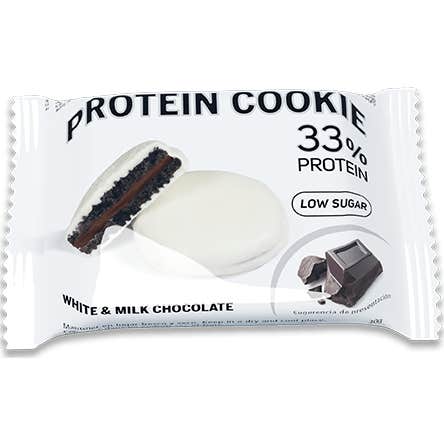 PWD Protein Cookie White Milk Chocolate 18 uds