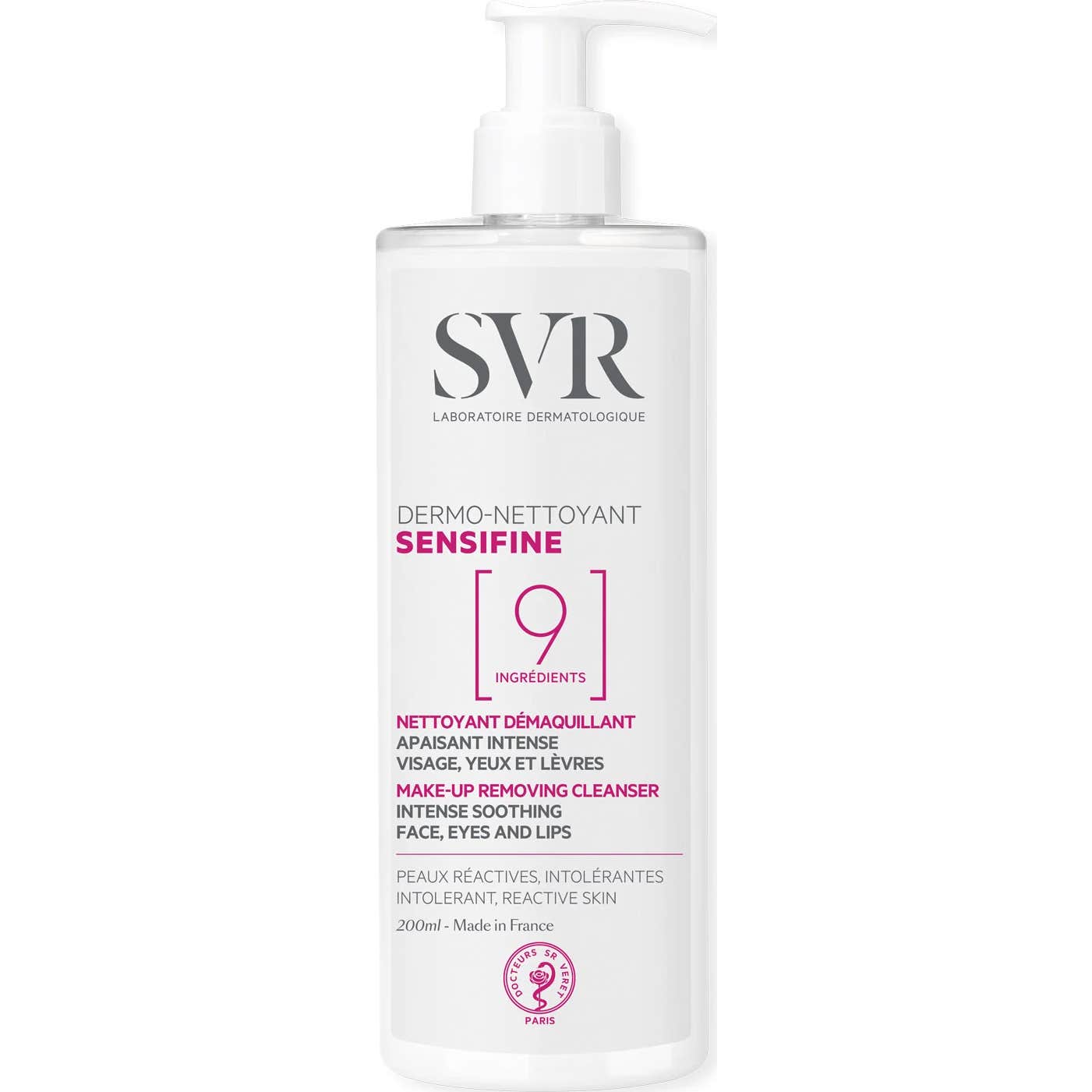 SVR Sensifine Dermo-Nettoyant Crema-Gel Limpiadora Desmaquillante 400ml