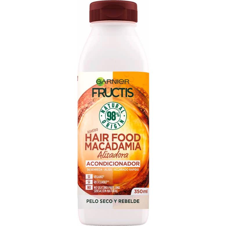 Garnier Fructis Hair Food Acondicionador Macadamia Alisadora 350ml
